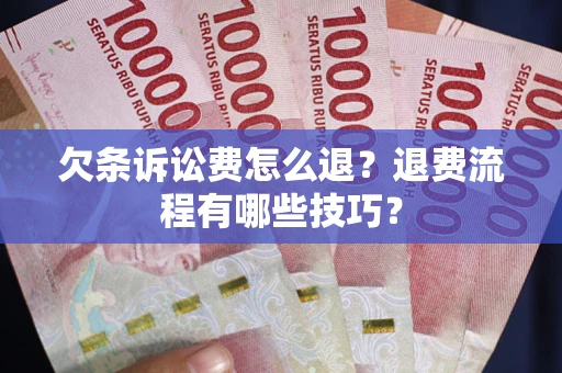 北京欠条诉讼费怎么退？退费流程有哪些技巧？