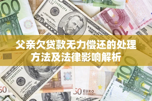 北京父亲欠贷款无力偿还的处理方法及法律影响解析