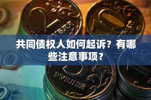 北京共同债权人如何起诉？有哪些注意事项？